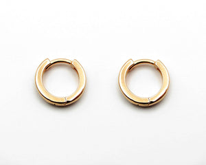 ARGOLLAS BASICAS THICK ENCHAPADAS EN ORO 14 MM