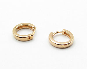 ARGOLLAS BASICAS THICK ENCHAPADAS EN ORO 14 MM