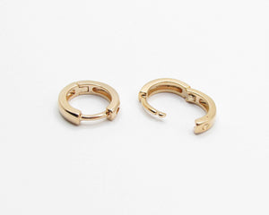 ARGOLLAS BASICAS THICK ENCHAPADAS EN ORO 14 MM