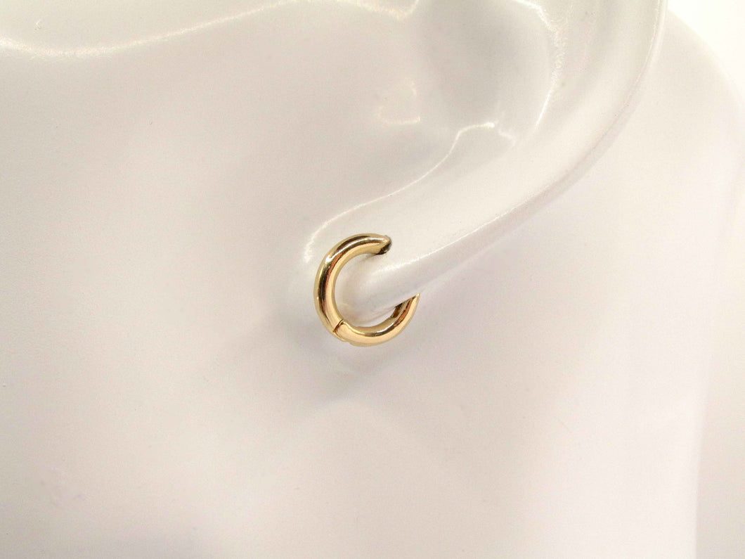 ARGOLLAS PIERCING 12 MM ENCHAPADAS EN ORO