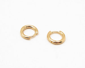 ARGOLLAS PIERCING 12 MM ENCHAPADAS EN ORO