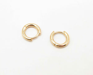 ARGOLLAS PIERCING 12 MM ENCHAPADAS EN ORO