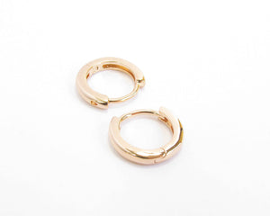 ARGOLLAS BASIC ENCHAPADAS EN ORO 14 mm