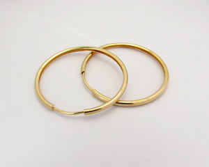 ARGOLLAS 32 MM ENCHAPADAS EN ORO