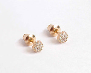 AROS BIMBA STUD ENCHAPADO EN ORO